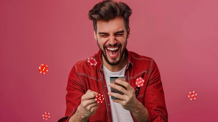 Pengguna memeriksa referral dari ponsel